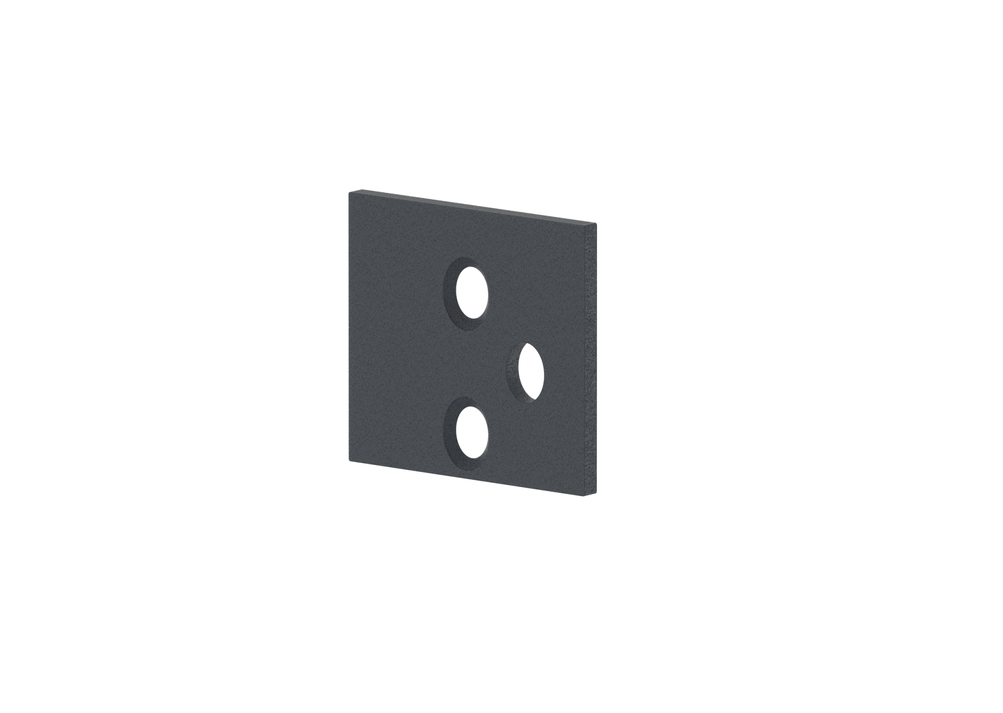 Bodenabdeckung Edelstahl 31x44 mm fuer Adapter MODEL 20V Anthrazit RAL 7016-89.FGCA31X44R7016