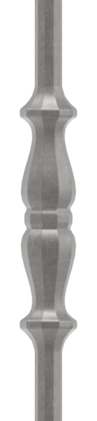 Zwischenstab - Laenge- 900 mm - Material- 14 mm - rund- gehaemmert - Stahl S235JR- roh-30-1112.8