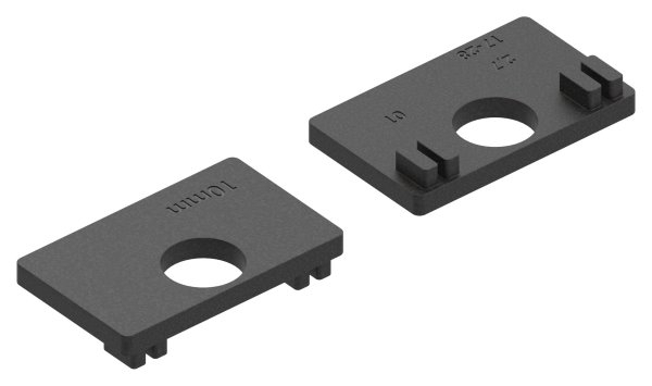 Gummieinlage Gummi fuer Glas 10-00 mm passend fuer Glasklemme Mod- 45-88-114510.GU