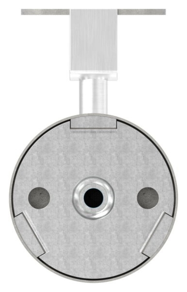 Handlaufhalter V2A fuer Nut 24x24mm Buegel Ø 12mm Kabeldurchfuehrung konvex-88-11LED-NU-HH-240.KD