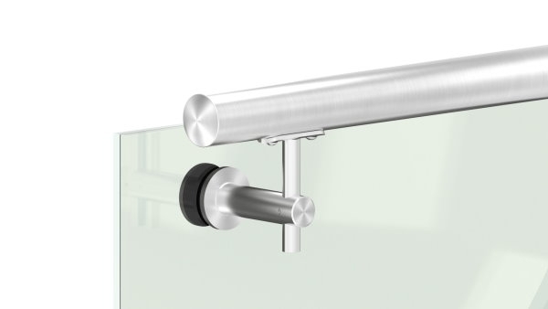 Handlaufhalter V2A Wandabstand 80 mm flache Anschlussplatte-11-2064.4