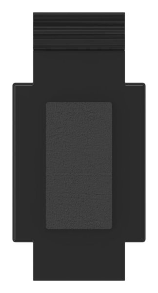 Sicherungsboden Zinkdruckguss fuer Modell 14- 52 x 52 x 32-5 mm RAL 9005 matt-88-1114-BODEN-ZN0.9005