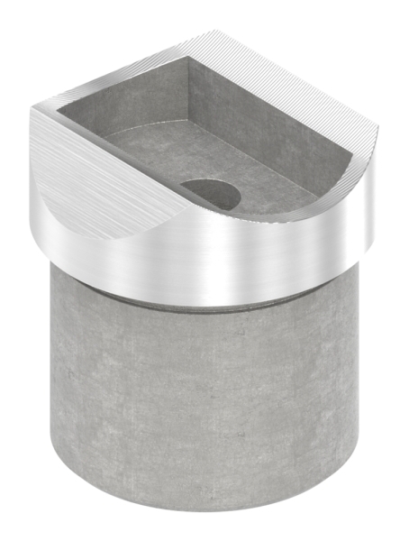 Rohrsattel zum Kleben fuer Rundrohr Ø 33-7x2-0 mm V2A-11-3320.4