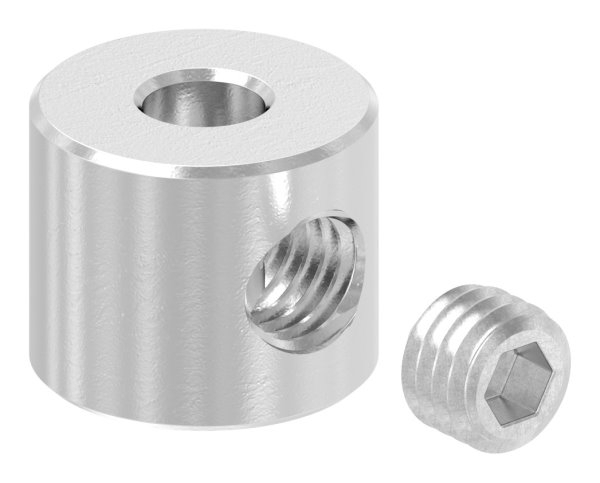 Rundklemme mit Madenschraube fuer Seil 5-6 mm V4A-11-2919.1