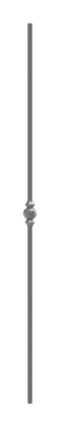 Zwischenstab - Laenge- 900 mm - Material- 14 mm - rund- gehaemmert - Stahl S235JR- roh-30-1108.8