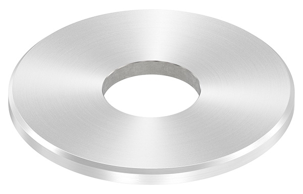 Ankerplatte Masse- 100x6 mm Rundschliff - Fase und Mittelbohrung V2A-11-2271RF.4