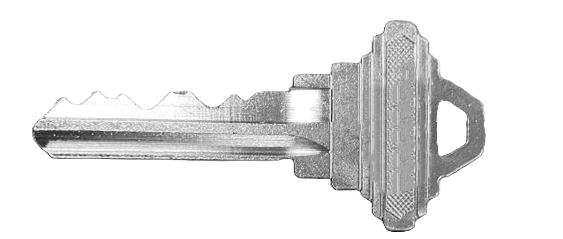 Schluessel Stahl vernickelt fuer Hakenverschluss B19-01-89-11B1901KEY-A.4