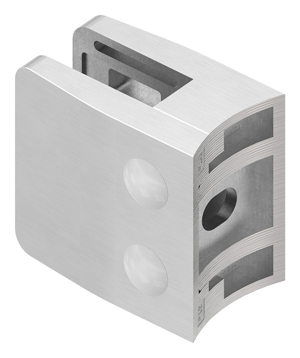 Glasklemme 52x52x32-5 mm AbZ fuer Anschluss Ø 76-1 mm V4A-10-3176ABZ.1