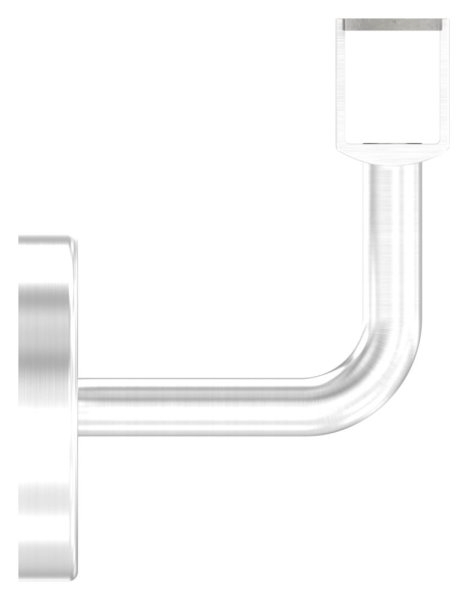 Handlaufhalter V2A fuer Nut 24x24mm Buegel Ø 12mm Kabeldurchfuehrung konvex-88-11LED-NU-HH-240.KD
