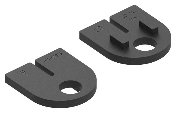Gummieinlage Gummi fuer Glas 9-52 mm VSG fuer Glasklemme Modell 23-88-1123095.GU