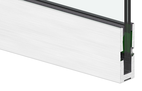 Alu-Profil - MASSIV - Laenge- 3000 mm - seitliche Montage - Aluminium-12-2208.6