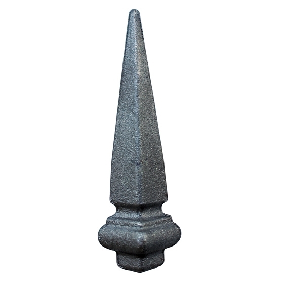 Zaunspitze Stahl geschmiedet Ø 107 mm fuer 15×15 mm Vierkantrohr roh-89-11E2175107-A.4