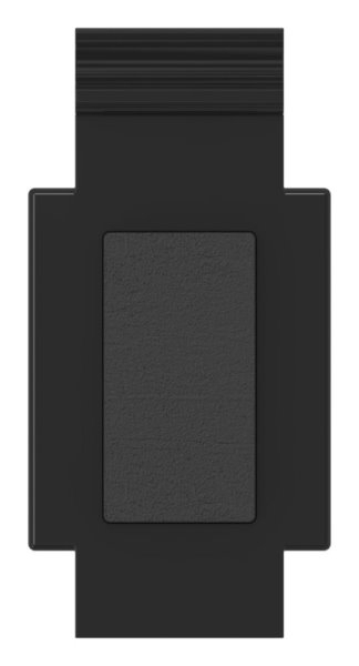 Sicherungsplatte Zinkdruckguss fuer Mod- 34 RAL 9005 matt-88-1134-BODEN-ZN0.9005