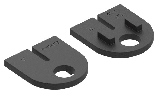 1 Paar Gummis zu Glasklemme 63x45x28 mm AbZ fuer 8-76 mm Glas VSG-10-2209ABZ.0