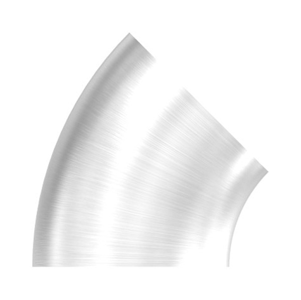 Bogen 45° zum Schweissen fuer Rundrohr- Ø 48-3 mm V2A- Bauart 3-11-3750.4