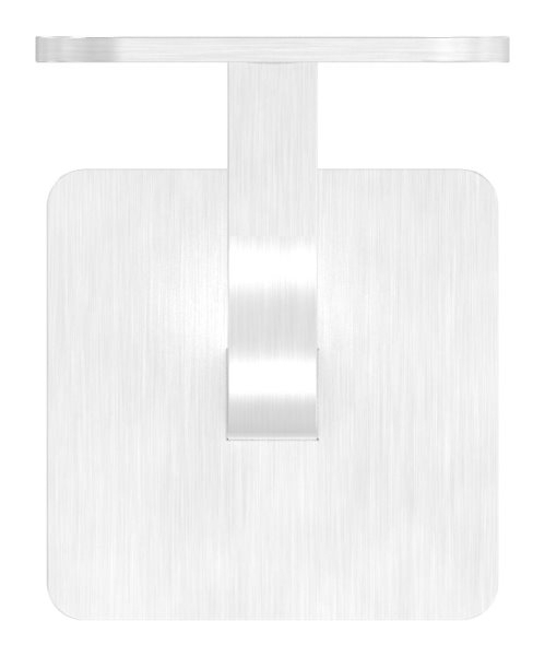 Handlaufhalter V2A 80 mm Wandabstand 58x58x4 mm Ronde Clipsrosette verschweisst-11-2082.4