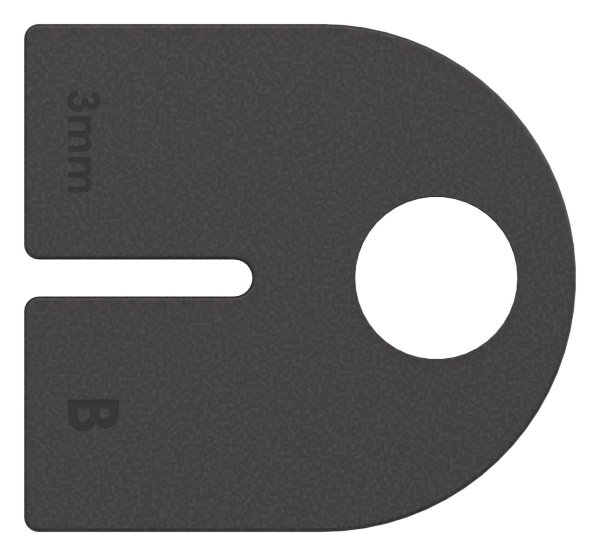 Gummiset Glasklemme Gummi fuer Glas 3-0 mm Modell 25- 1 Paar-88-112503.GU