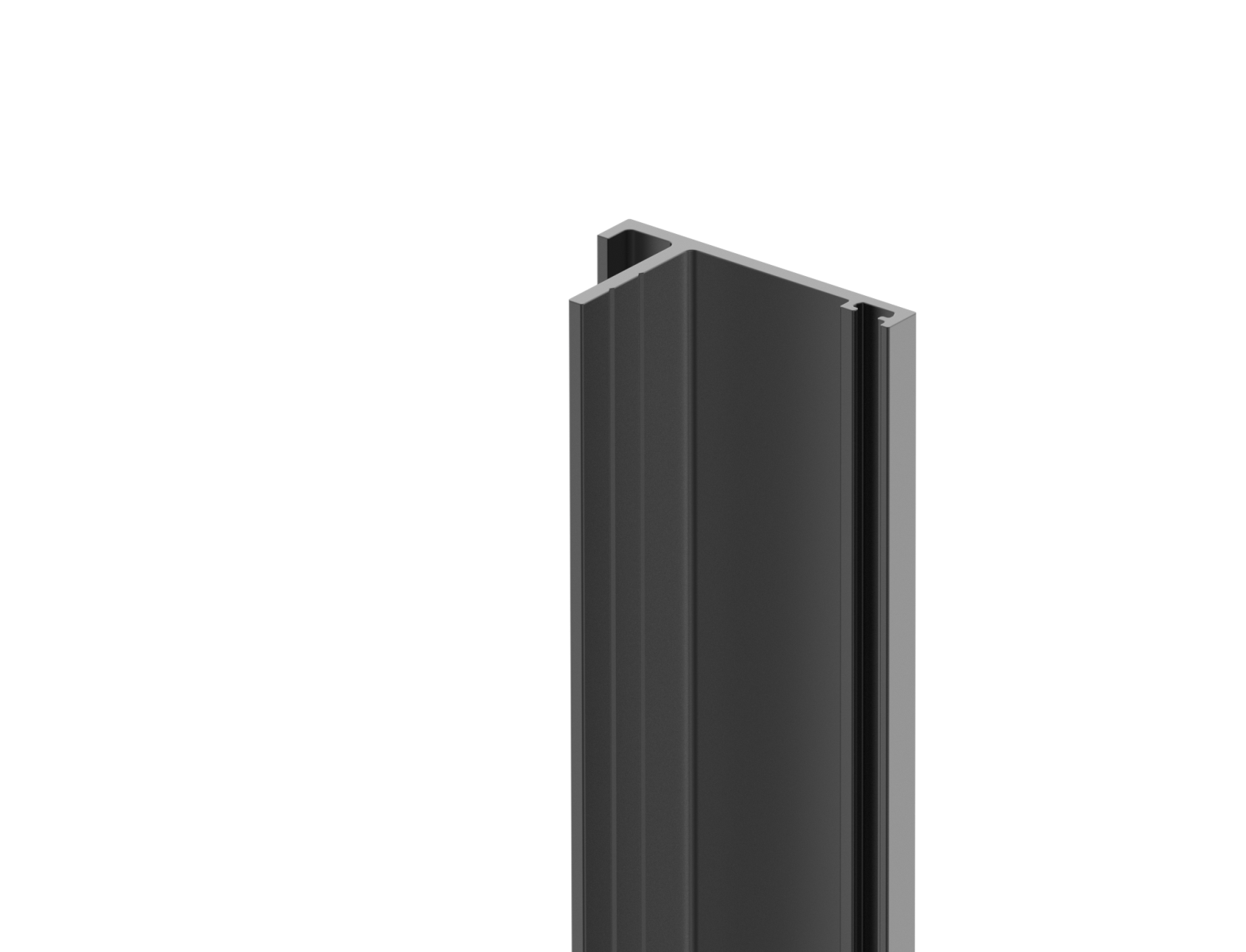 Anschlagprofil Aluminium 40x20 mm 2000 mm Anthrazit RAL 7016-89.FGDS40X202000R7016