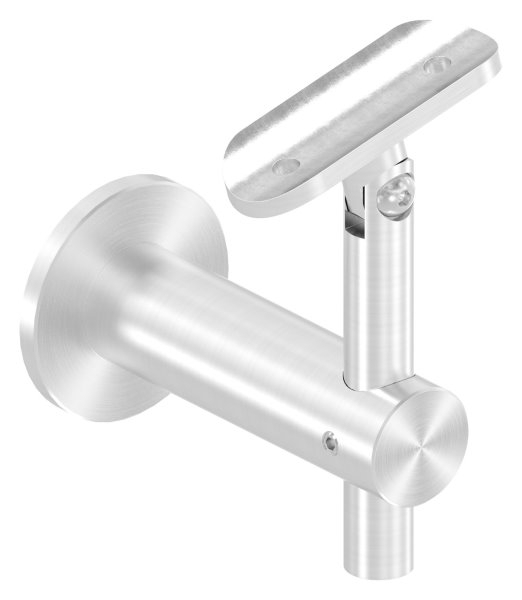 Handlaufhalter hoehenverstellbar mit Halteplatte fuer Ø 42-4 mm V2A-11-2067.4