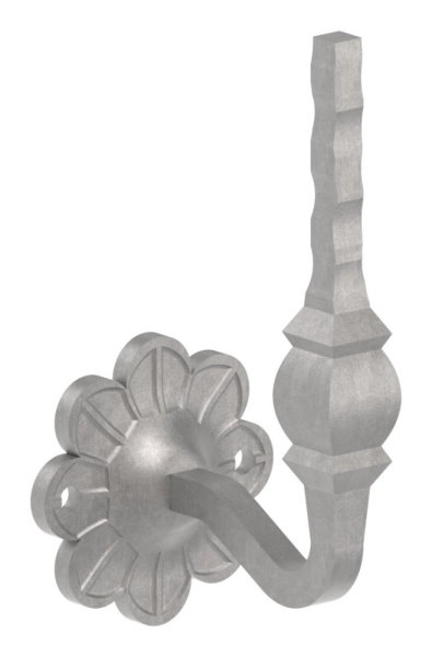 Handlaufhalter - mit Ronde 70x93 mm -  zum Anschweissen - Stahl S235JR- roh-30-1413.8