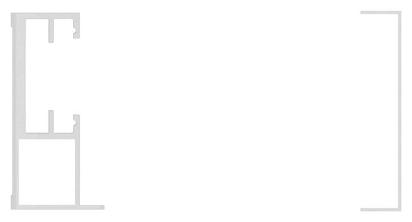 FLEX-MOUNT PRO Profil-Set fuer eleganza canopy Vordach 1800-88-11VDE-FLEX.1800