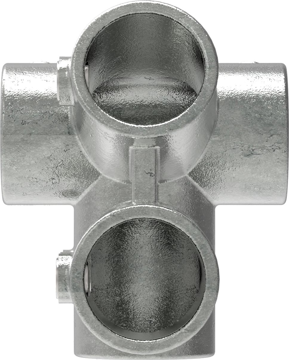 Rohrverbinder - Traufenstueck 27-5° - 185D48 - 48-3 mm - 1 1-2- - Feuerverzinkt u. Elektrogalvanisiert-185D48