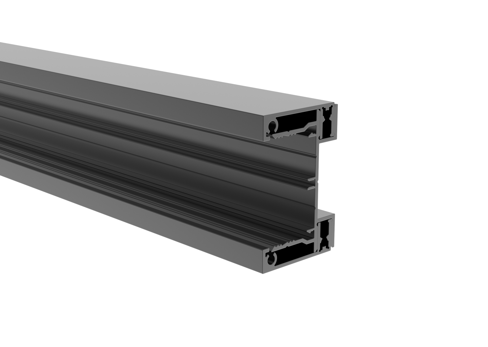 Aluminiumadapter 40x66 mm 1200 mm Anthrazit RAL 7016 fuer Jalousien-89-11FGA401200R7016-A.4