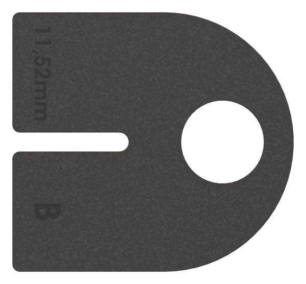 1 Paar Gummis zu Glasklemme 63x45x30 mm AbZ fuer 11-52 mm Glas VSG-10-2416ABZ.0