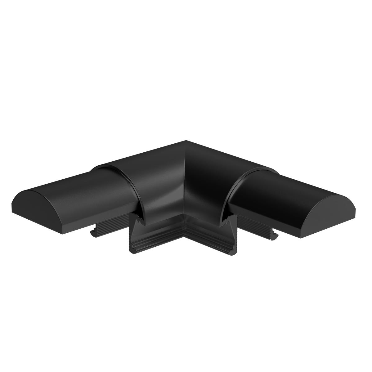 Handlauf-Eckverbinder Aluminium 50 mm fuer Glas LED Schwarz-89-11AL6313050LEDSEB-A.4