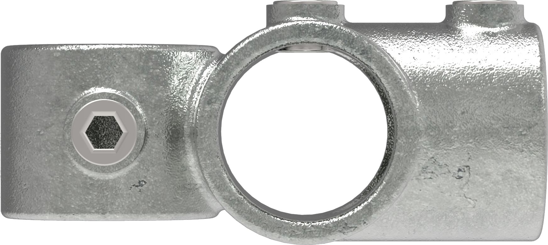 Rohrverbinder - Kreuz-T-Stueck kombiniert - 165A27 - 26-9 mm - 3-4- - Feuerverzinkt u. Elektrogalvanisiert-165A27