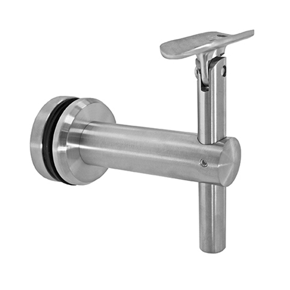 Glashandlaufhalter Edelstahl AISI 304 D42-4 Glas Loch 20 mm verstellbar-89-11A0155042B-A.4