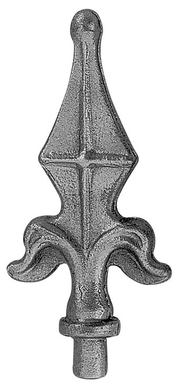 Zaunspitze - Hoehe- 155 mm - Material- Ø 16 mm - Stahl S235JR- roh-30-2541.8