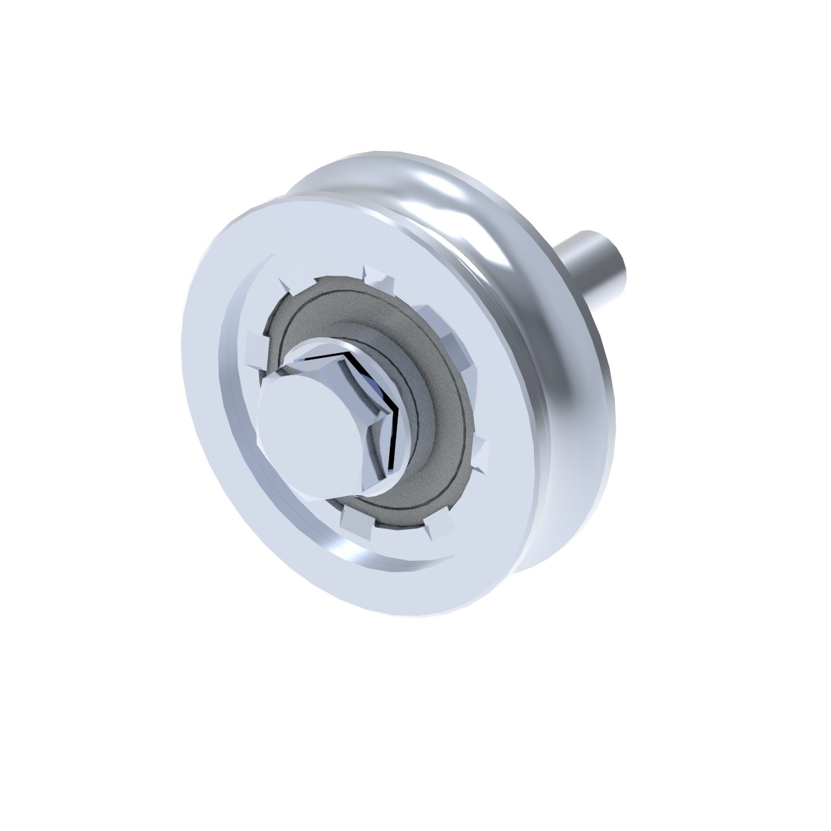 Schiebetorrolle Stahl verzinkt  100 mm mit U-Rille fr 400 kg Tore-89-11H06U100-A.4