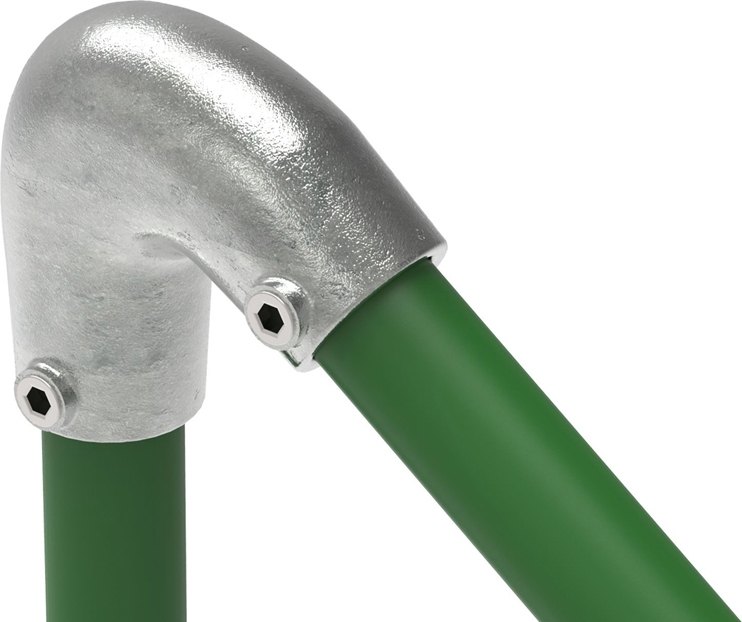 Rohrverbinder - Bogen variabel 40-70° - 123B34 - 33-7 mm - 1- - Feuerverzinkt u. Elektrogalvanisiert-123B34