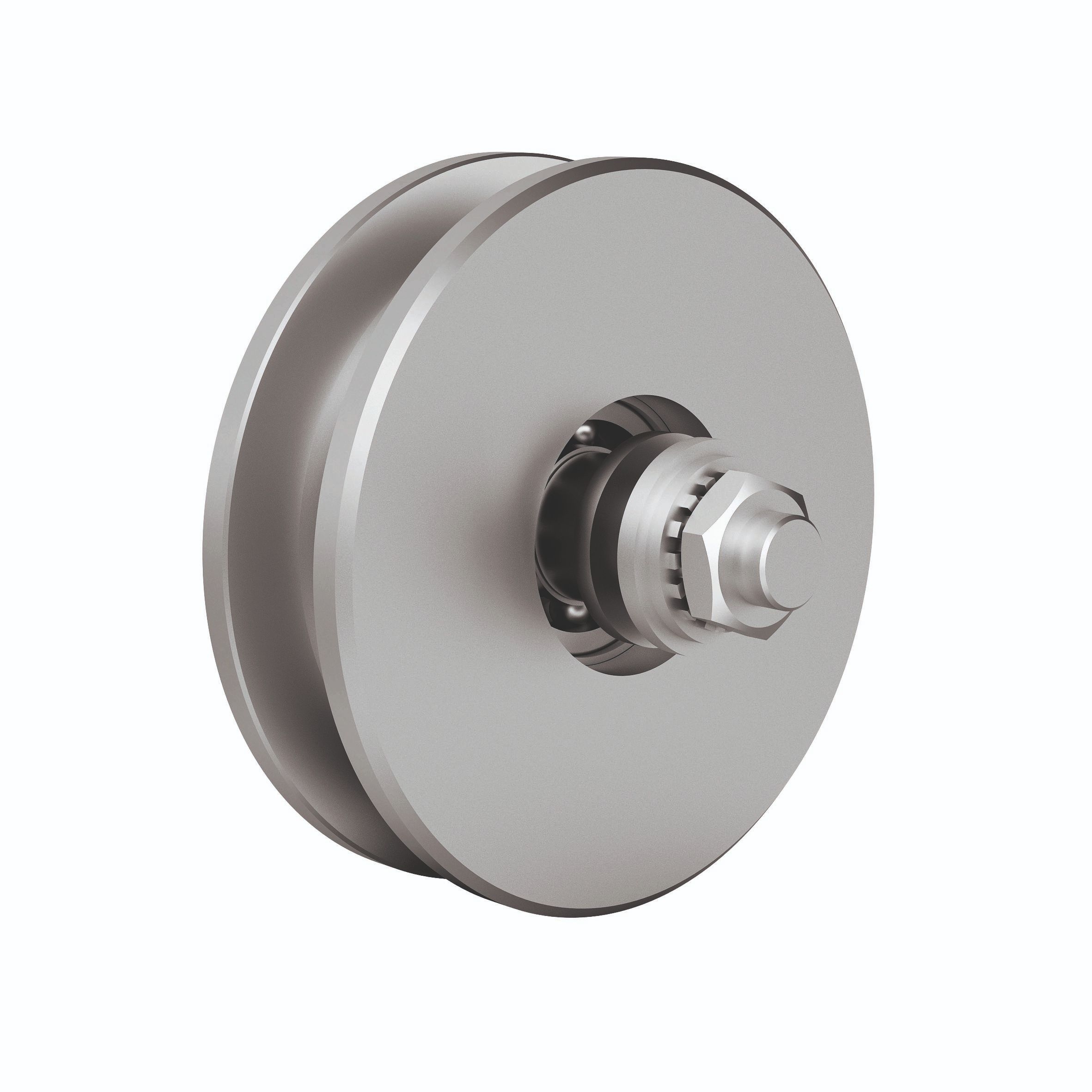 Laufrolle unten- einfach gelagert- Rollen- Ø 100 mm MEA 10337670-60-0202.7