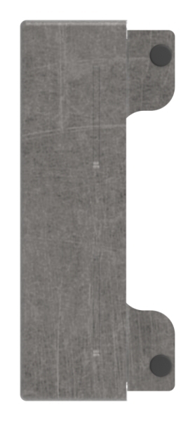 Gegenkasten Stahl roh fuer 50mm Schlosskasten zum Anschweissen- V2A Schliessblech-88-1159300-ST.50