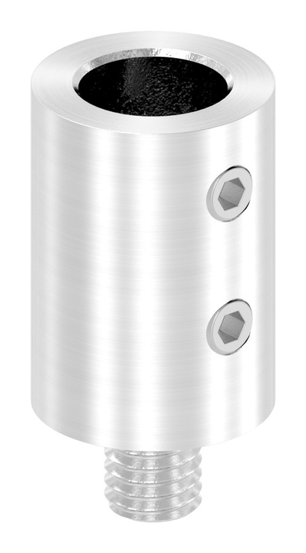 Steckstueck V2A M8 Gewinde mit 2 Madenschrauben-11-2068.4