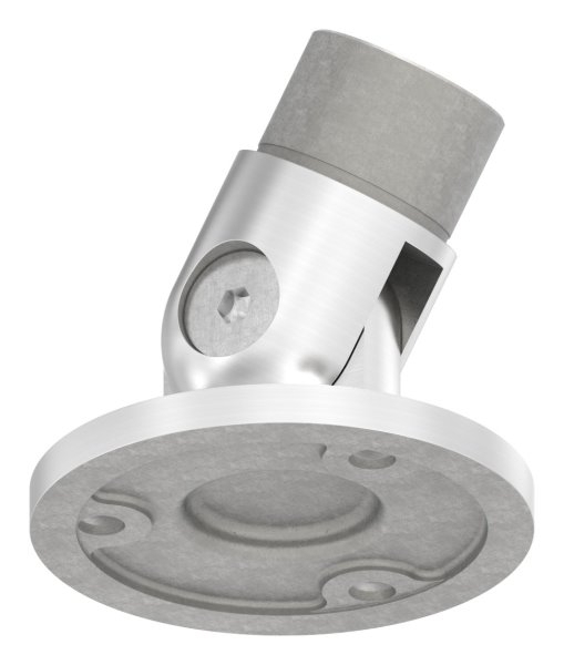 Wandhalter 90° flexibel fuer Rundrohr Ø 33-7x2-0 mm - V2A-11-3684.4