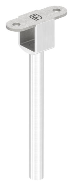 Handlaufbefestigung V2A 145 mm Ø12 mm Nut 24x24 mm voll LED-88-11LED-NU-01.240