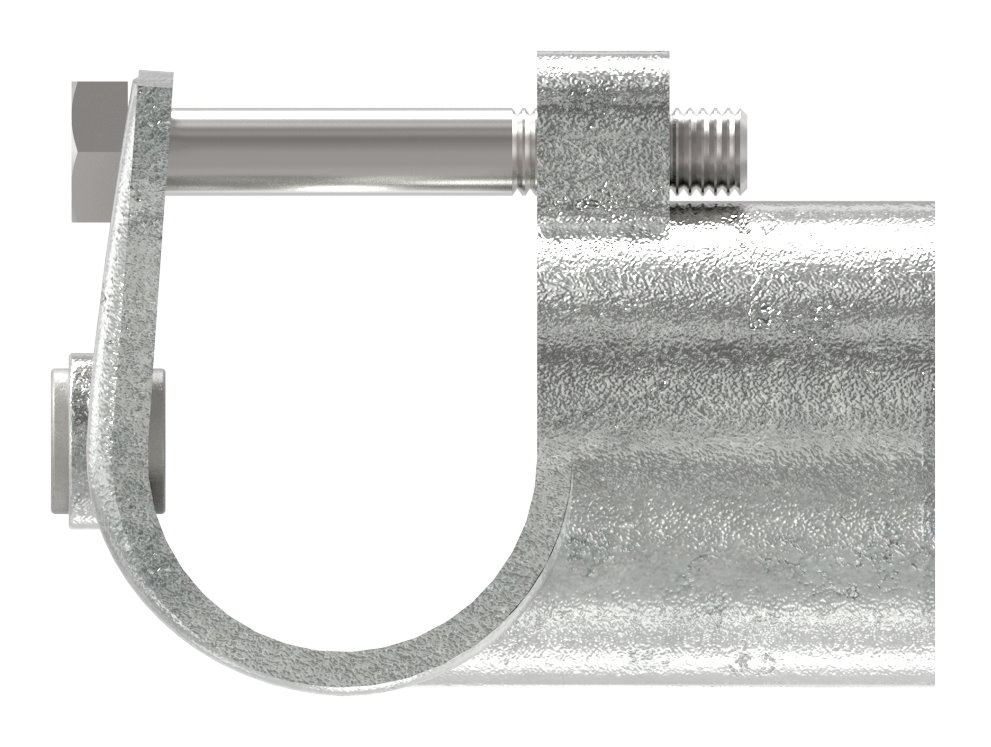 Rohrverbinder - T-Stueck offen - 135D48 - 48-3 mm - 1 1-2- - Feuerverzinkt u. Elektrogalvanisiert-135D48