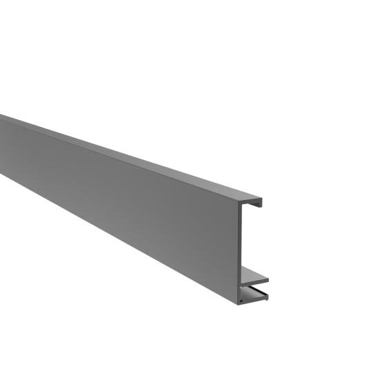 Zaunadapter Aluminium 1700 mm Anthrazit RAL 7016 strukturiert-89.FGAF20X141700R7016