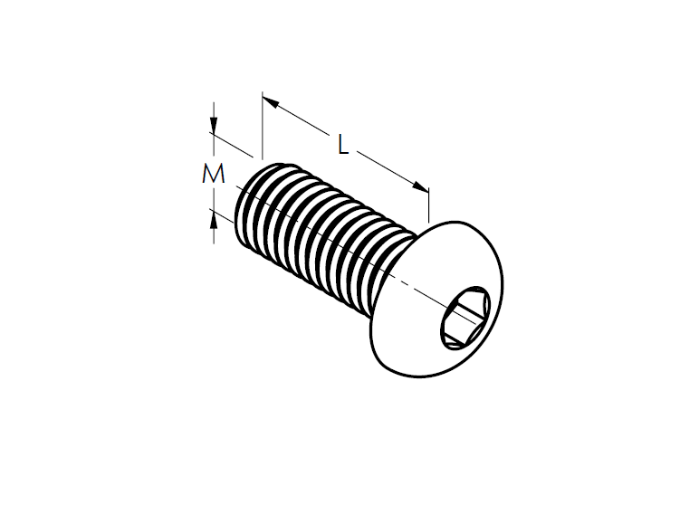 Innensechskant Halbrundkopfschraube Edelstahl A2 M10x20 DIN 7380-89-11ADIN7380A2M10X20-A.4