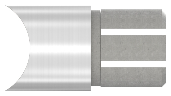 Winkelverbinder V2A Ø 42-4 mm auf Ø 48-3 mm mit Klemmschraube-11-3387.4