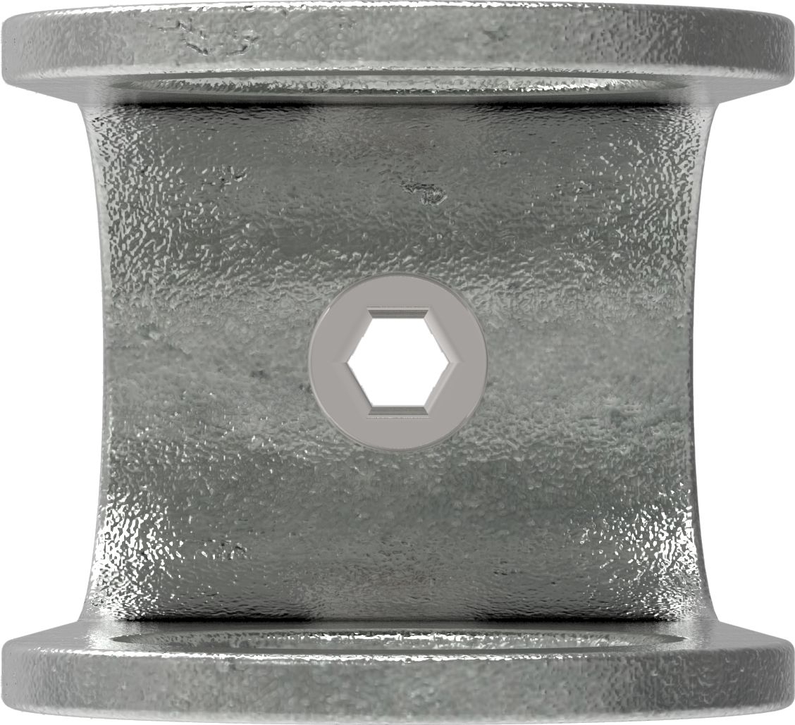 Rohrverbinder - Kreuzstueck offen - 160C42 - 42-4 mm - 1 1-4- - Feuerverzinkt u. Elektrogalvanisiert-160C42