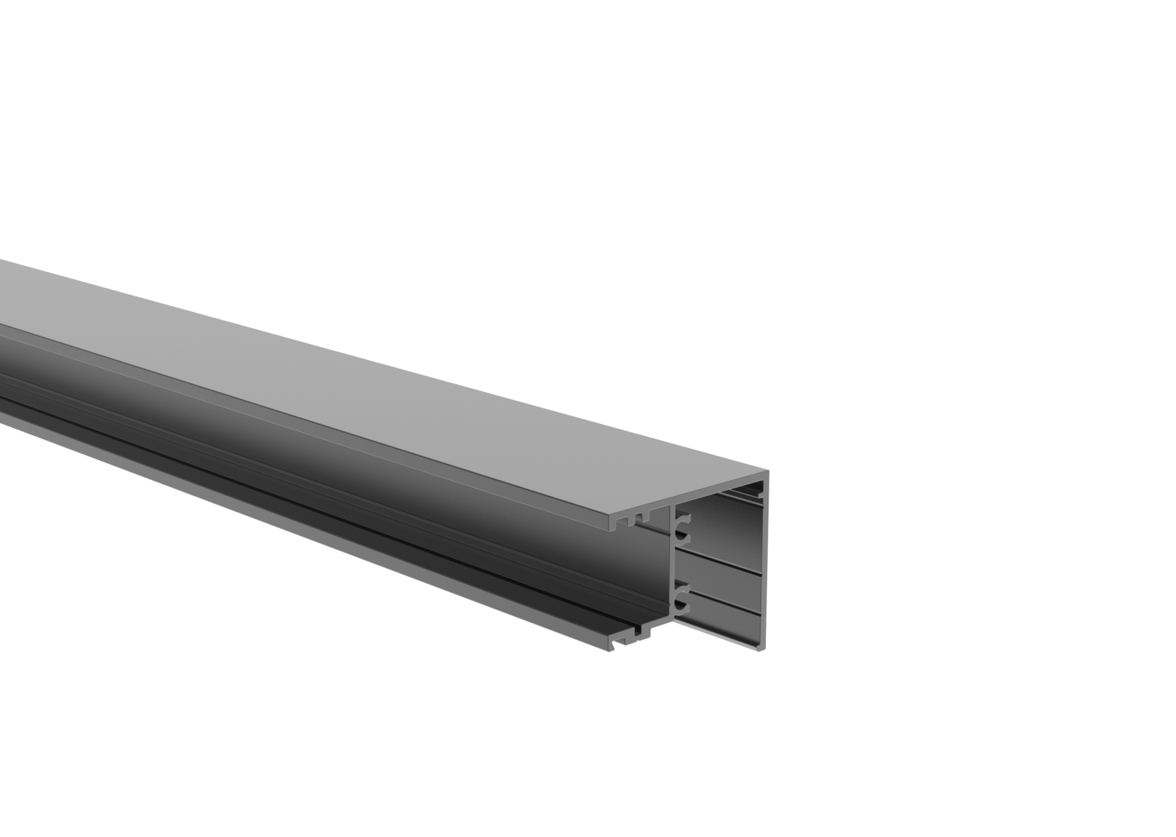 Zaunadapter Aluminium 45x16 mm- 6000 mm- fuer 1-8 mm Paneele- Anthrazit RAL 7016-89-11FGAT166000R7016-A.4
