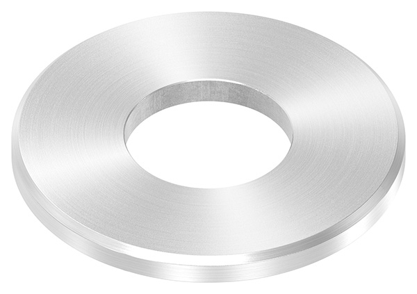 Ankerplatte Masse- 80x6 mm Rundschliff - Fase und Mittelbohrung V2A-11-2268RF.4