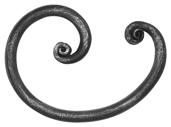 Rundeisenbarock - Masse- 110x155 mm - Stahl S235JR- roh-30-1915.8