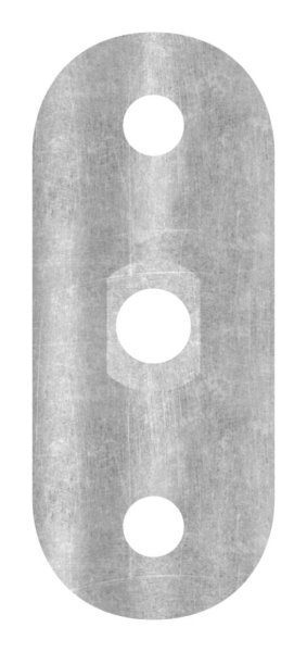 Halteplatte - 64x24x4 mm - fuer Rundrohr Ø 42-4 mm - Stahl S235JR- roh-30-1405.8