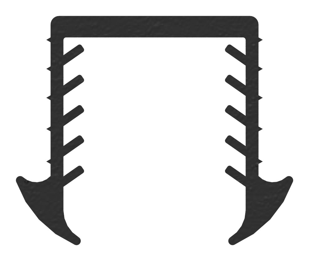 Gummi fuer Nut 24x24 mm fuer Glas 16-00 -18-76 mm-12-2052-A.4