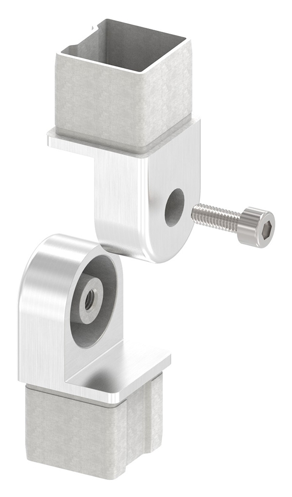 Steckgelenk V4A fuer 40x40x2 mm Rohr-88.1110114040
